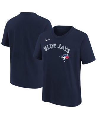 Big Boys and Girls Navy Toronto Blue Jays Wordmark T-Shirt