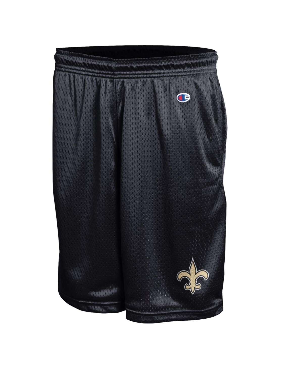 Champion Men's Black New Orleans Saints Classic Mesh Shorts