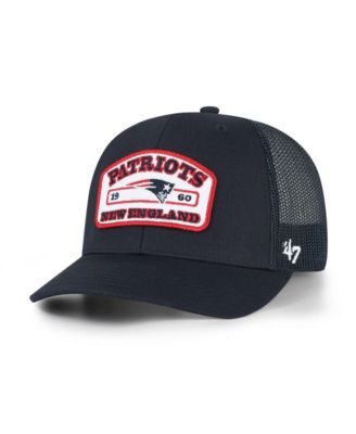 Men's Navy New England Patriots Roadway Adjustable Trucker Hat