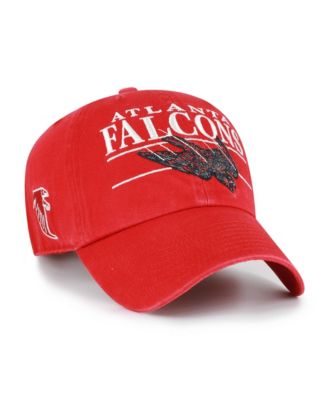 Men's Red Atlanta Falcons Throwback Graphic Clean Up Adjustable Hat