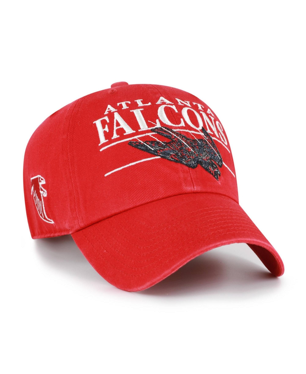 '47 Brand Men's Red Atlanta Falcons Throwback Graphic Clean Up Adjustable Hat - Red