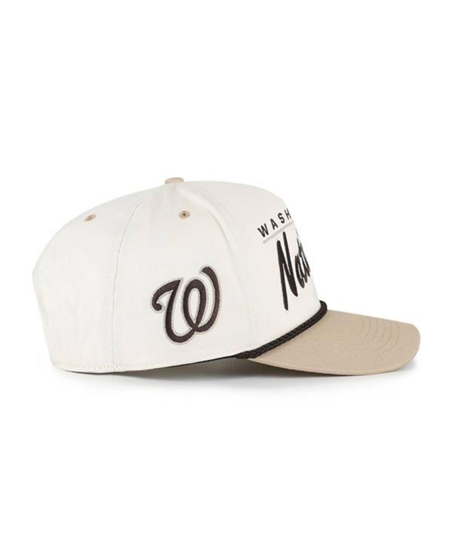 Мужская кепка '47 Brand Natural/Tan Washington Nationals Neutral Terrain Hitch Rope Adjustable Hat — фото 4