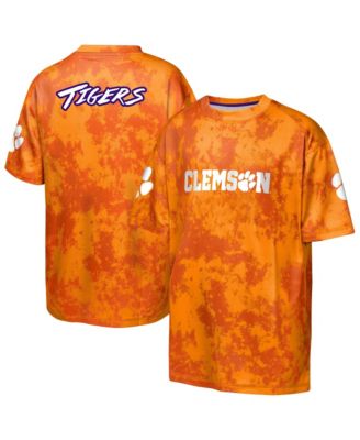 Big Boys and Girls Orange Clemson Tigers Off-Side Sublimated T-Shirt