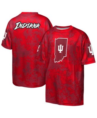Big Boys and Girls Crimson Indiana Hoosiers Off-Side Sublimated T-Shirt