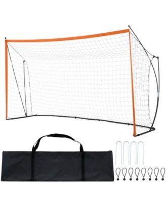 Portable Soccer Goal Net for Adults Kids Backyard Practice Steel Fiberglass with Carry Bag