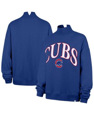 Women's Plus Size Chicago Cubs Vantage Oversized Mock Neck Sweatshirt