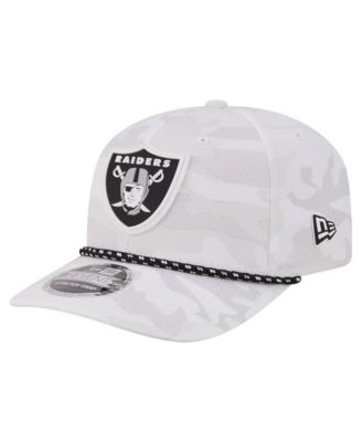 Men's White Las Vegas Raiders Camo Rope 9SEVENTY Adjustable Hat