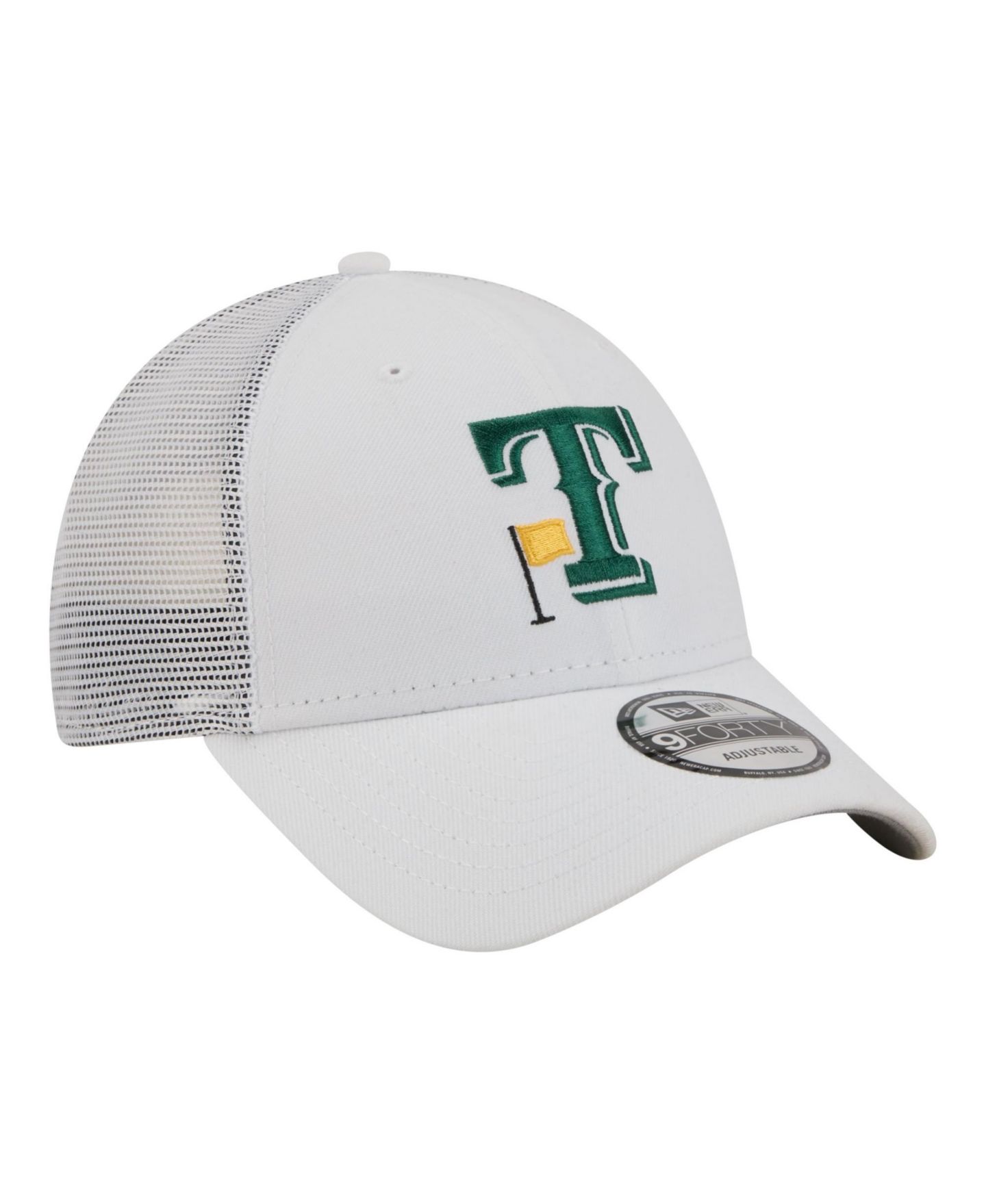 Мужская кепка New Era White Texas Rangers Flag 9FORTY Trucker Adjustable Hat — фото 3