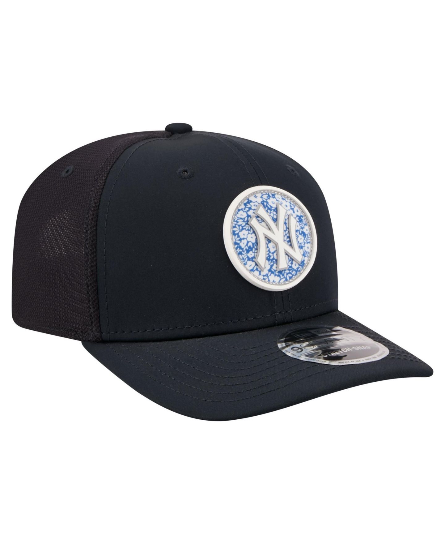 Мужская кепка New Era Navy New York Yankees Floral Patch 9SEVENTY Adjustable Hat — фото 3