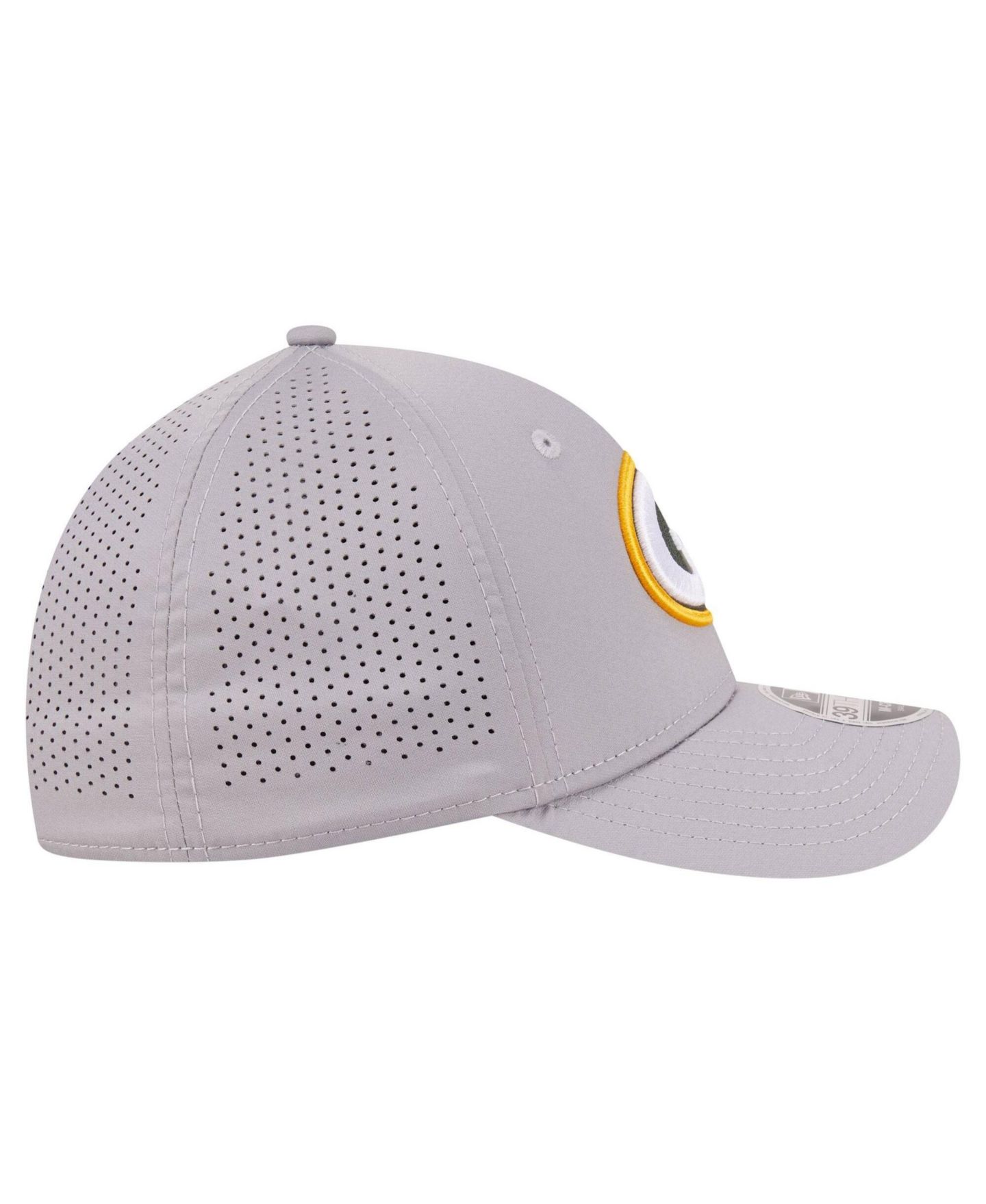 Мужской головной убор New Era Gray Green Bay Packers 39THIRTY M-Crown Flex Fit Hat — фото 7