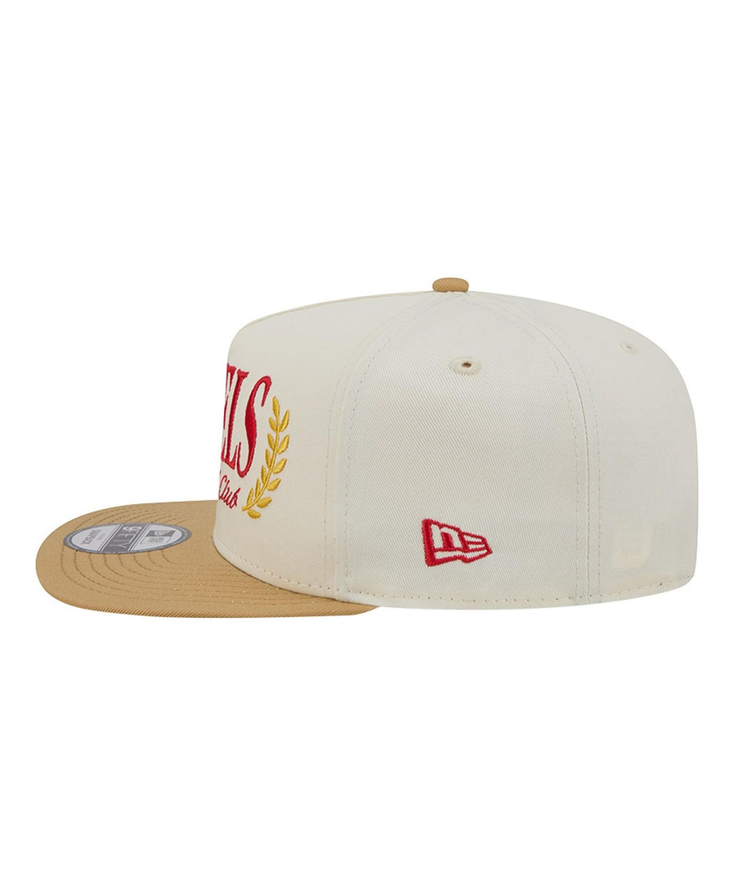 Мужская кепка New Era Cream Los Angeles Angels Club 9FIFTY A-Frame Snapback Hat — фото 6
