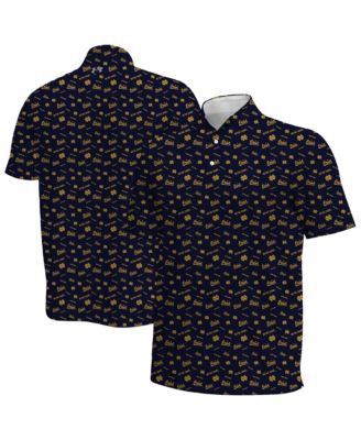 Men's Navy Notre Dame Fighting Irish Gameday Armourfuse Polo Shirt
