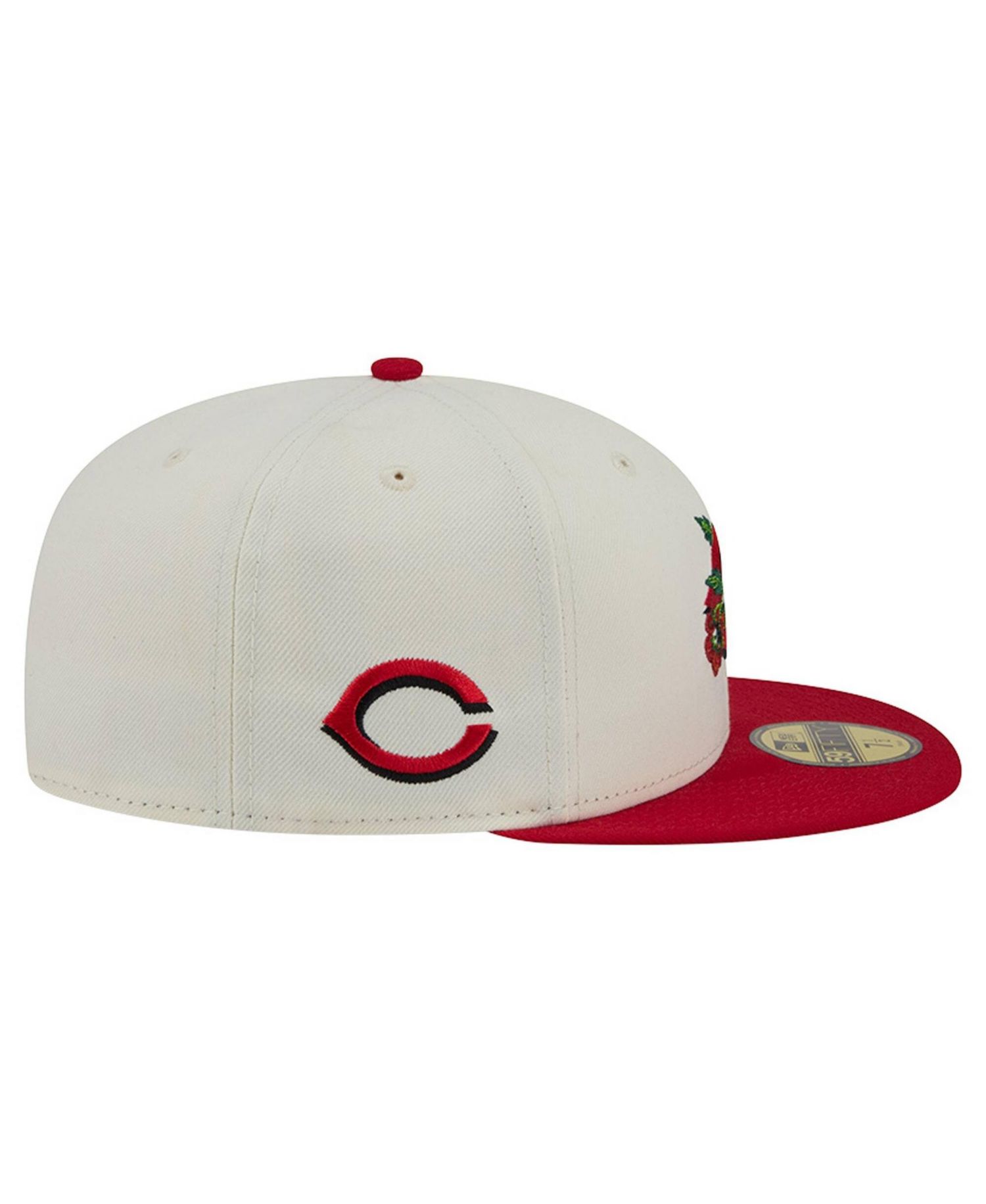 Men's White/Red Cincinnati Reds Blossom 59FIFTY Fitted Hat
