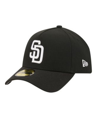 Men's Black San Diego Padres A-Frame 59FORTY Fitted Hat