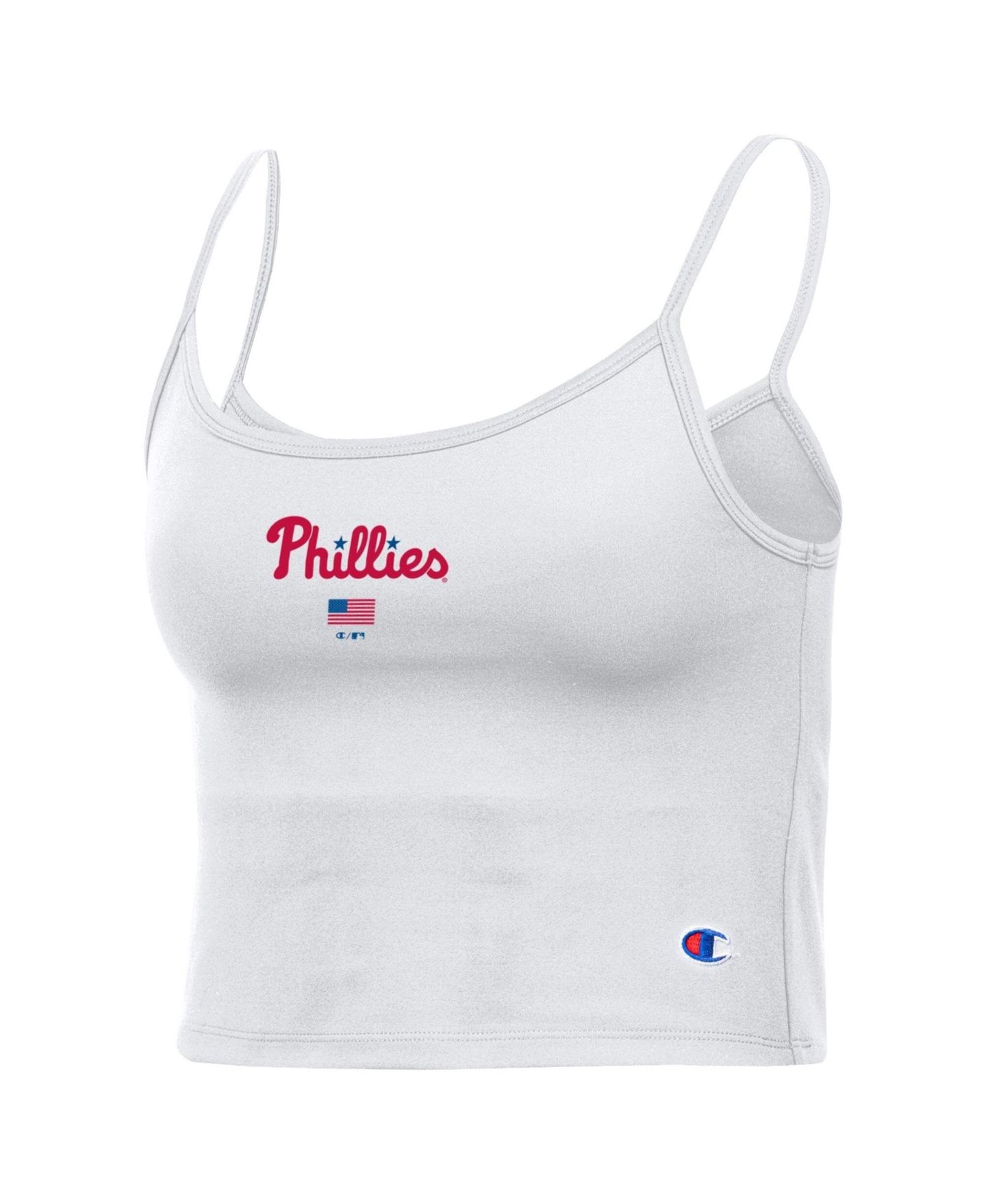 Женский топ Champion Philadelphia Phillies Scoop Neck American Flag — фото 2