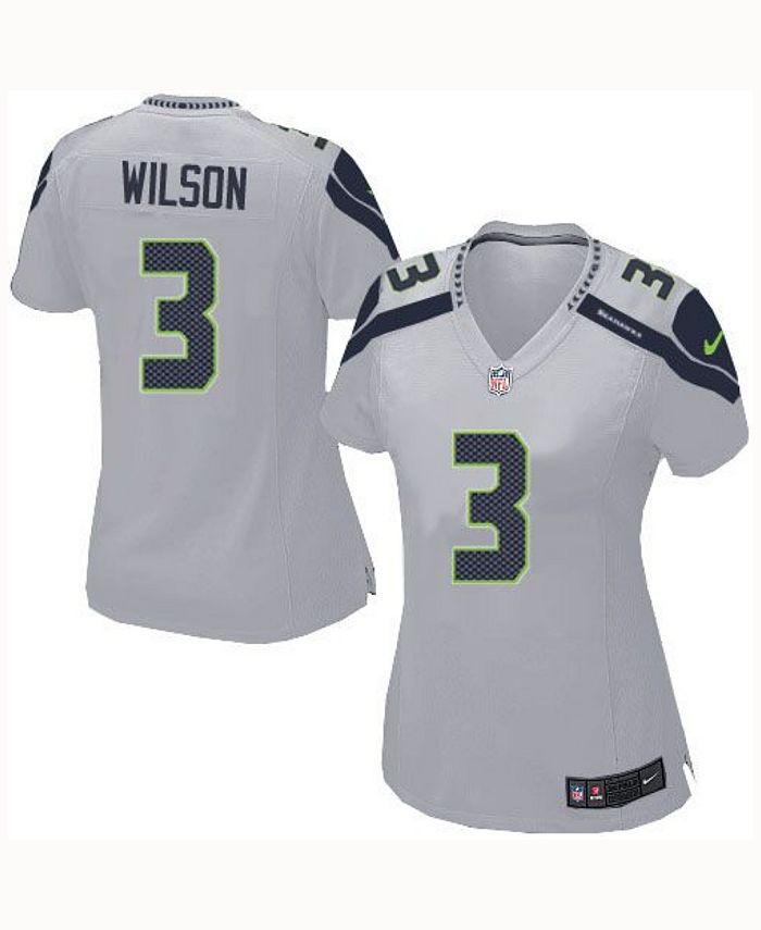 Russell Wilson Wolf Grey Seattle Seahawks jersey.