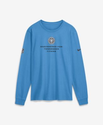 Men's Light Blue Tennessee Titans Sideline Bold Arch Star Dri-FIT Long Sleeve T-Shirt
