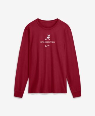 Men's Crimson Alabama Crimson Tide 2026 Sideline Dri-FIT Long Sleeve T-Shirt