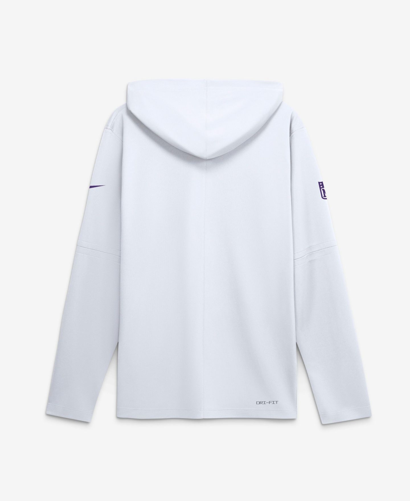 Мужская футболка Nike White Minnesota Vikings Sideline Alternate Lightweight Long Sleeve Hooded Dri-FIT — фото 2