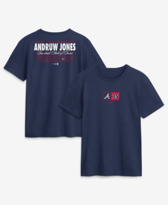 Men's Andruw Jones Navy Atlanta Braves 2026 Hall of Fame Stats Name & Number T-Shirt