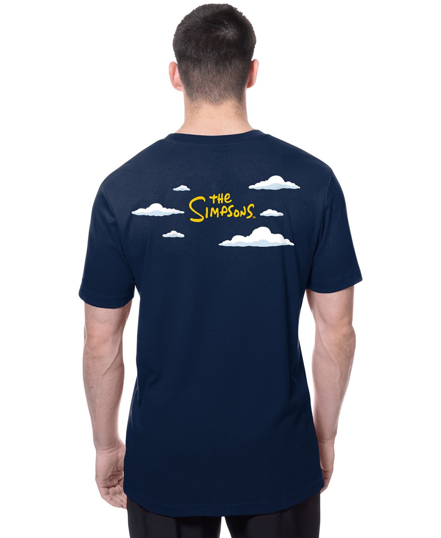 Мужская футболка New Era Navy Houston Astros MLB x Simpsons 2026 Collab Clouds — фото 2