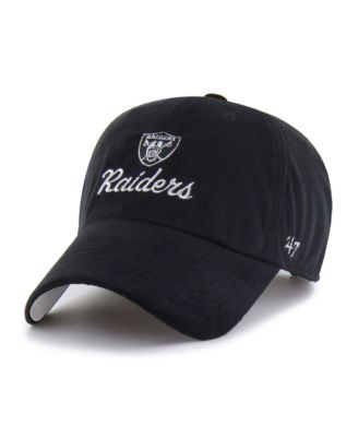 47 Brand Women's Black Las Vegas Raiders Spirited Clean Up Adjustable Hat