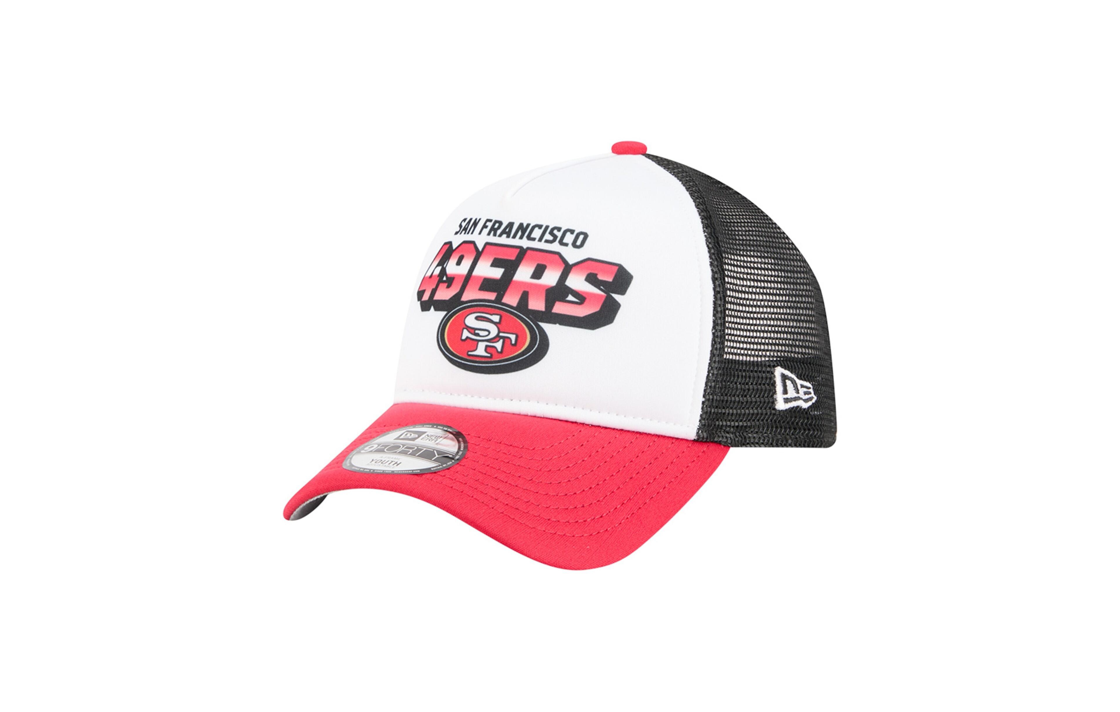 New Era Big Boys and Girls White/Scarlet San Francisco 49ers Streak 9FORTY A-Frame Adjustable Hat