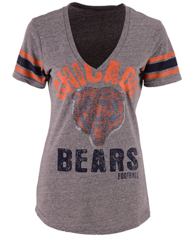 G3 Sports Women's Chicago Bears Any Sunday Rhinestone T-Shirt