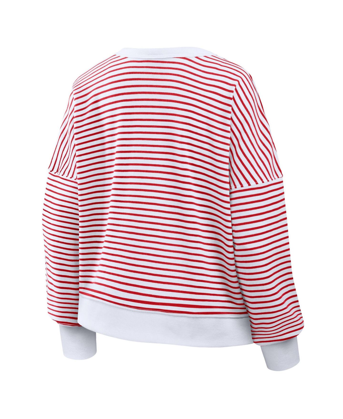Женская толстовка Fanatics Kansas City Chiefs Oversized French Terry Striped — фото 3