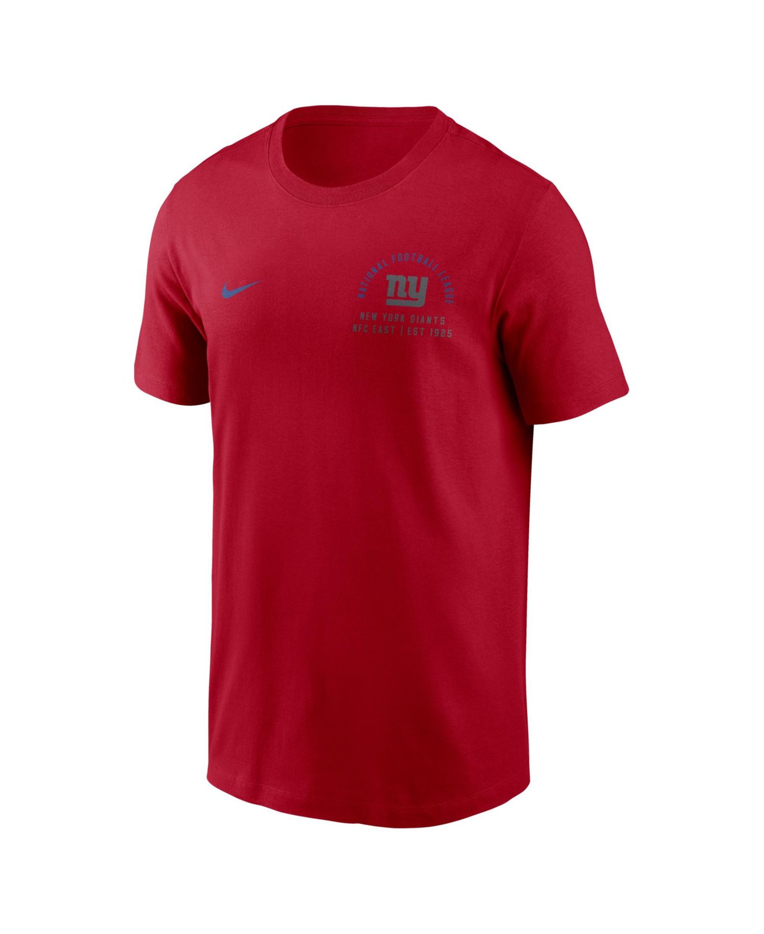 Men's Red New York Giants Split Logo T-Shirt