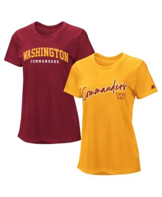 Women's Burgundy/Gold Washington Commanders Combo Pack T-Shirt