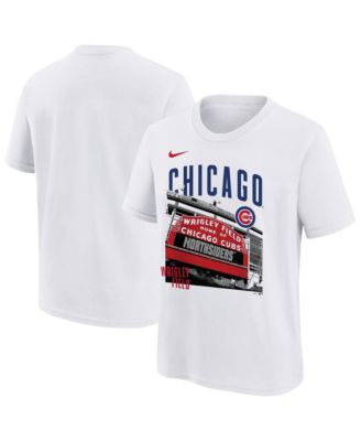 Big Boys and Girls White Chicago Cubs Hometown Collection T-Shirt