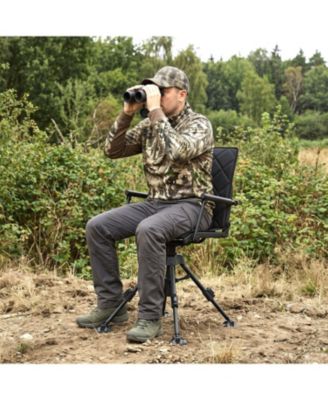 360 Silent Swivel Hunting Seat, 5-Level Adjustable, Portable