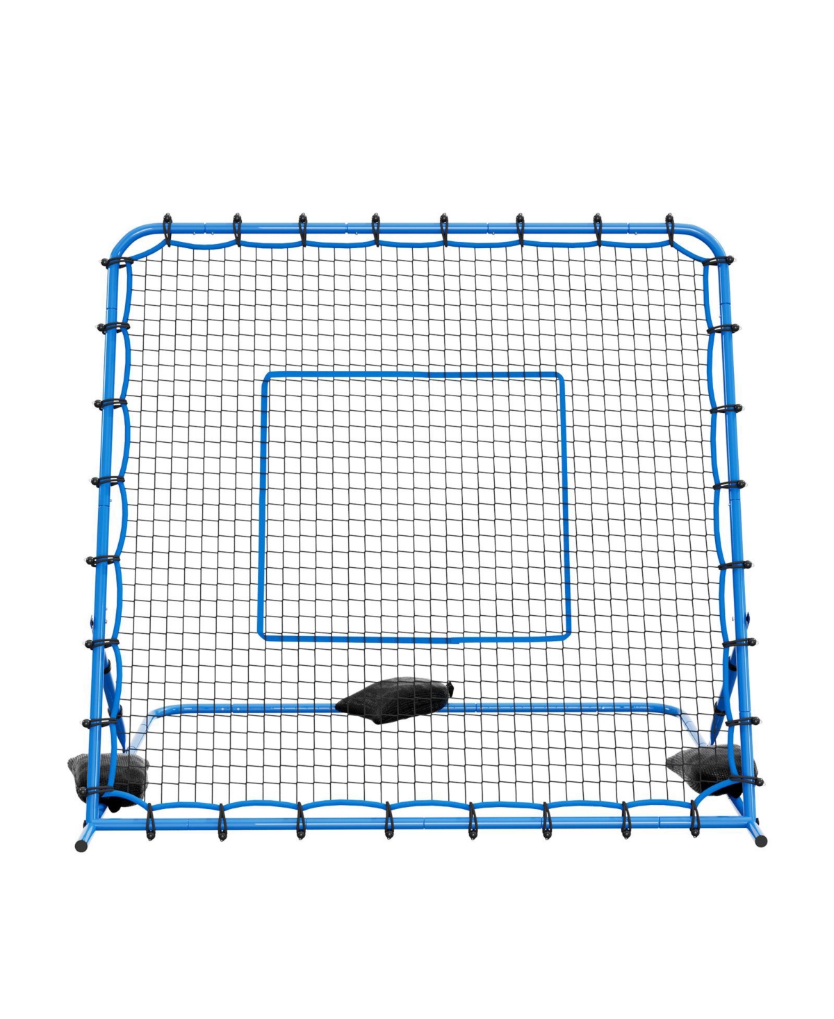 Hongge Quick-Switch Angle Soccer Rebounder 7 x 6 ft Heavy Duty Iron Frame Training Net for Teens and Adults