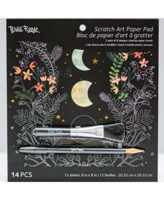 Scratch Art: Paper Pad - Golden Celestial