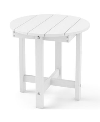 HIPS Adirondack Side Table with Weather-Resistant Waterproof Top