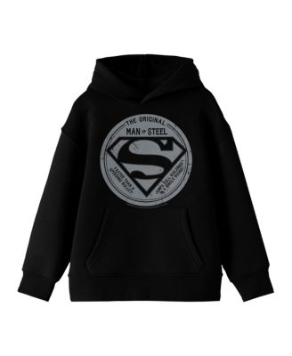 The Original Man Of Steel Long Sleeve Youth XS - XL Hooded Sweatshirt