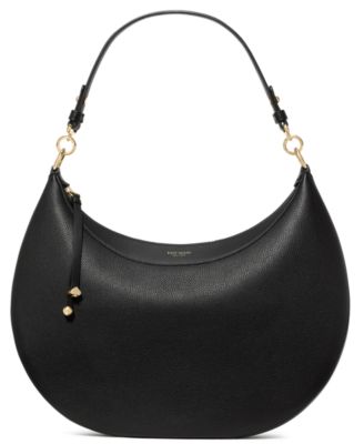 Liv Large Pebbled Leather Hobo Shoulder Bag