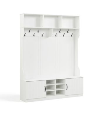 59in Wide 6-in-1 Hall Tree With Bench and Storage