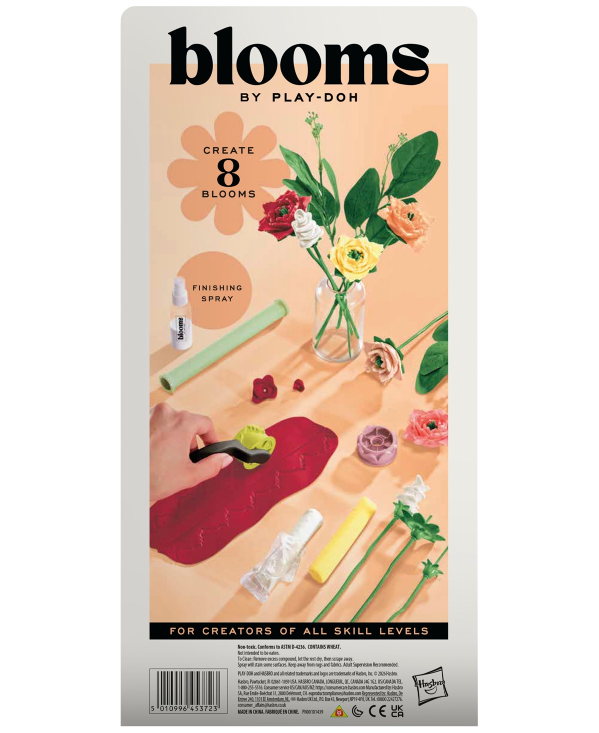Play-Doh Blooms by Play-Doh Rosy Petite Bouquet Kit, Ages 8+