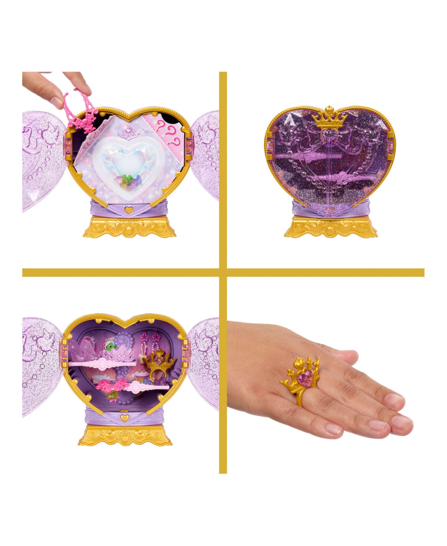 Детская кукла Disney Princess Jewel Reveal Rapunzel 12.75" Fashion Doll With 10 Accessories, Ages 3+ — фото 5