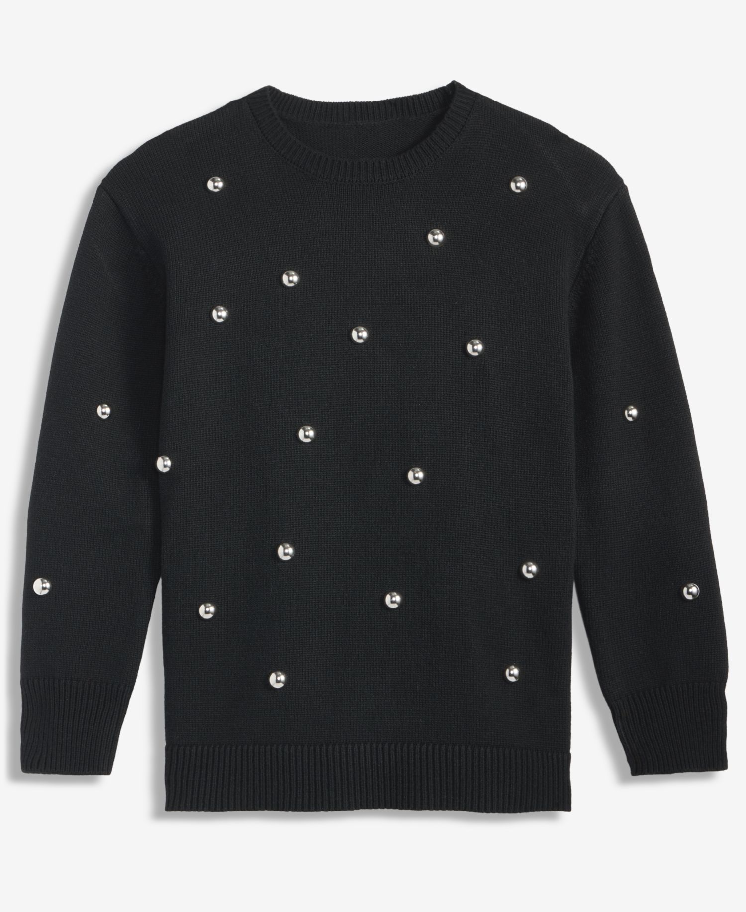 Women's Long-Sleeve Grommet Sweater