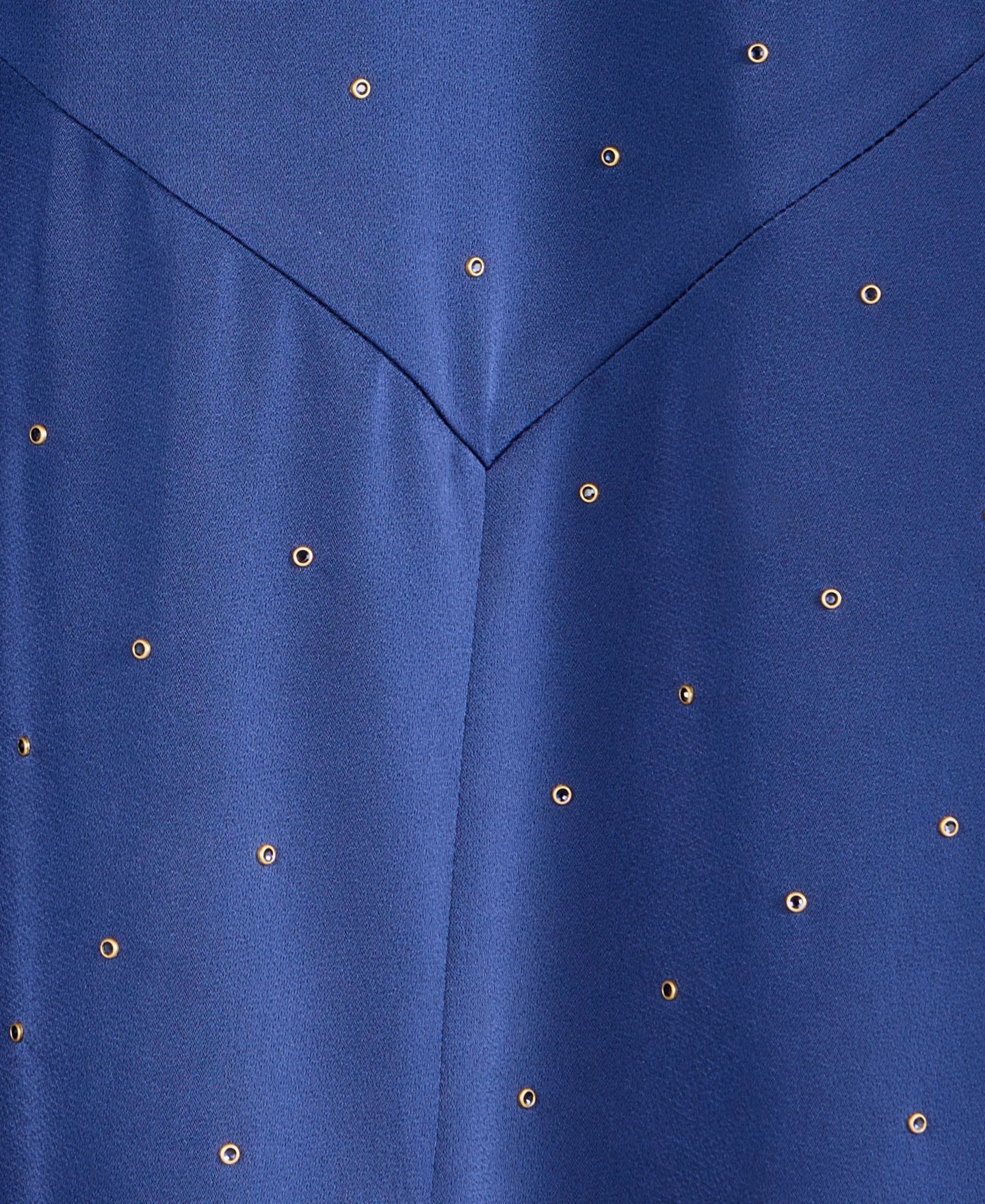 Женская юбка I.N.C. International Concepts Crystal-Embellished Satin Midi, цвет: Индиго ночной — фото 5