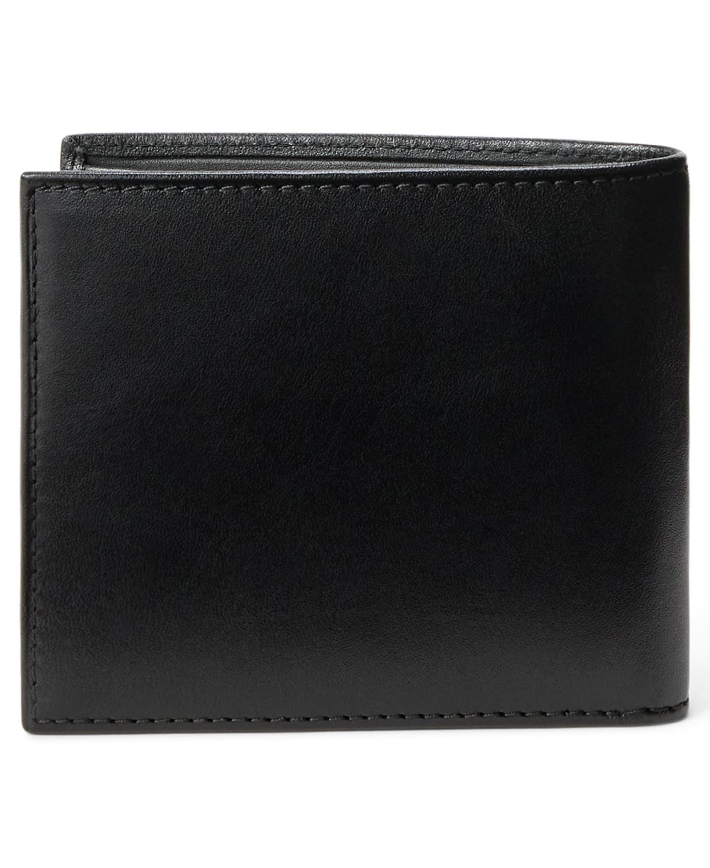 Мужской кошелёк Polo Ralph Lauren Polo Bear Leather Billfold Wallet, цвет: Чёрный — фото 2