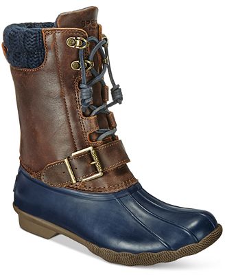Sperry Women&#39;s Saltwater Misty Duck Boots - Boots - Shoes - Macy&#39;s