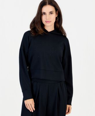 Petite Shine Embellished Hoodie