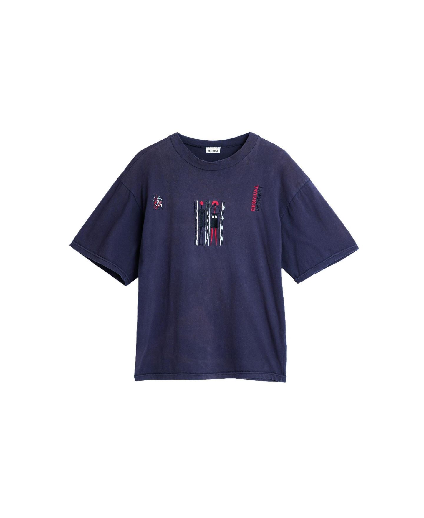Мужская футболка Desigual Embroidered knit — фото 5