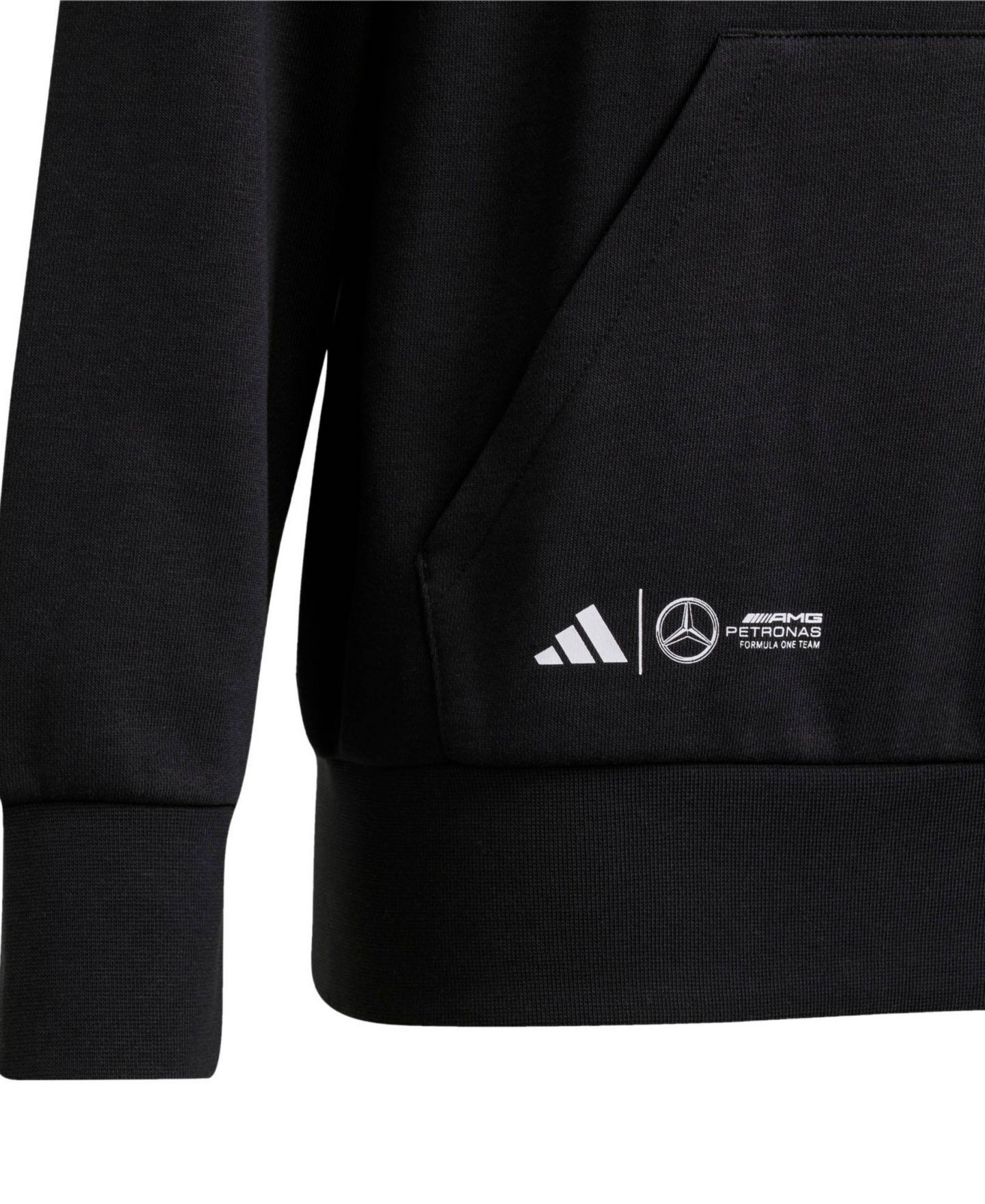 Детское худи adidas George Russell Black Mercedes-AMG Petronas F1 Team Driver Wear Graphic Pullover — фото 2