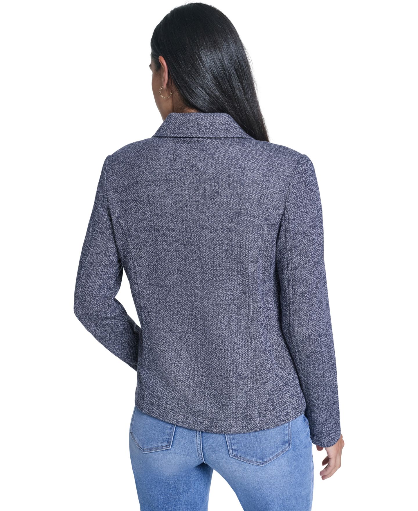Женская куртка Nautica Marled Band Double-Breasted, цвет: Ночной небесно-голубой — фото 5