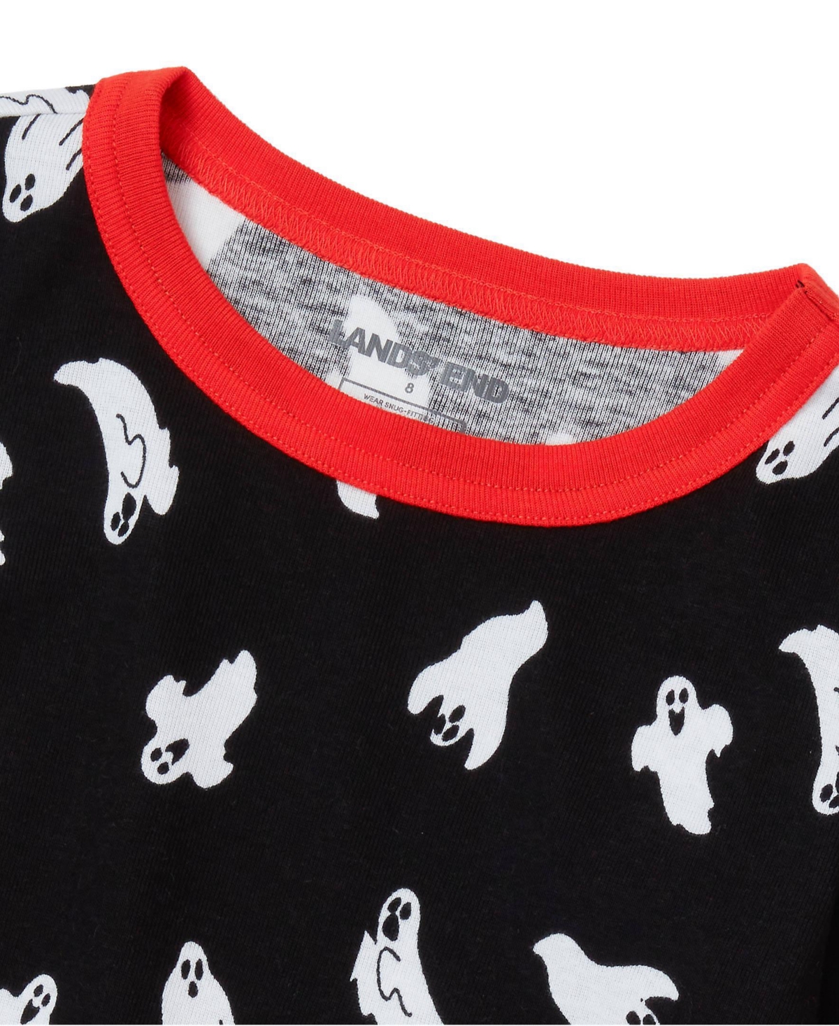 Lands' End Kids Long Sleeve Top and Bottom Snug Fit Pajama Set